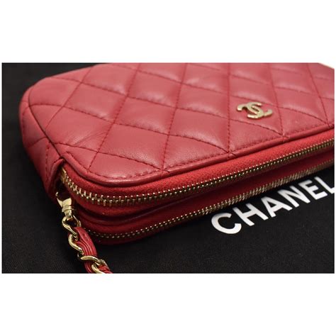 chanel double zip wallet on chain|chanel wallet on chain classic.